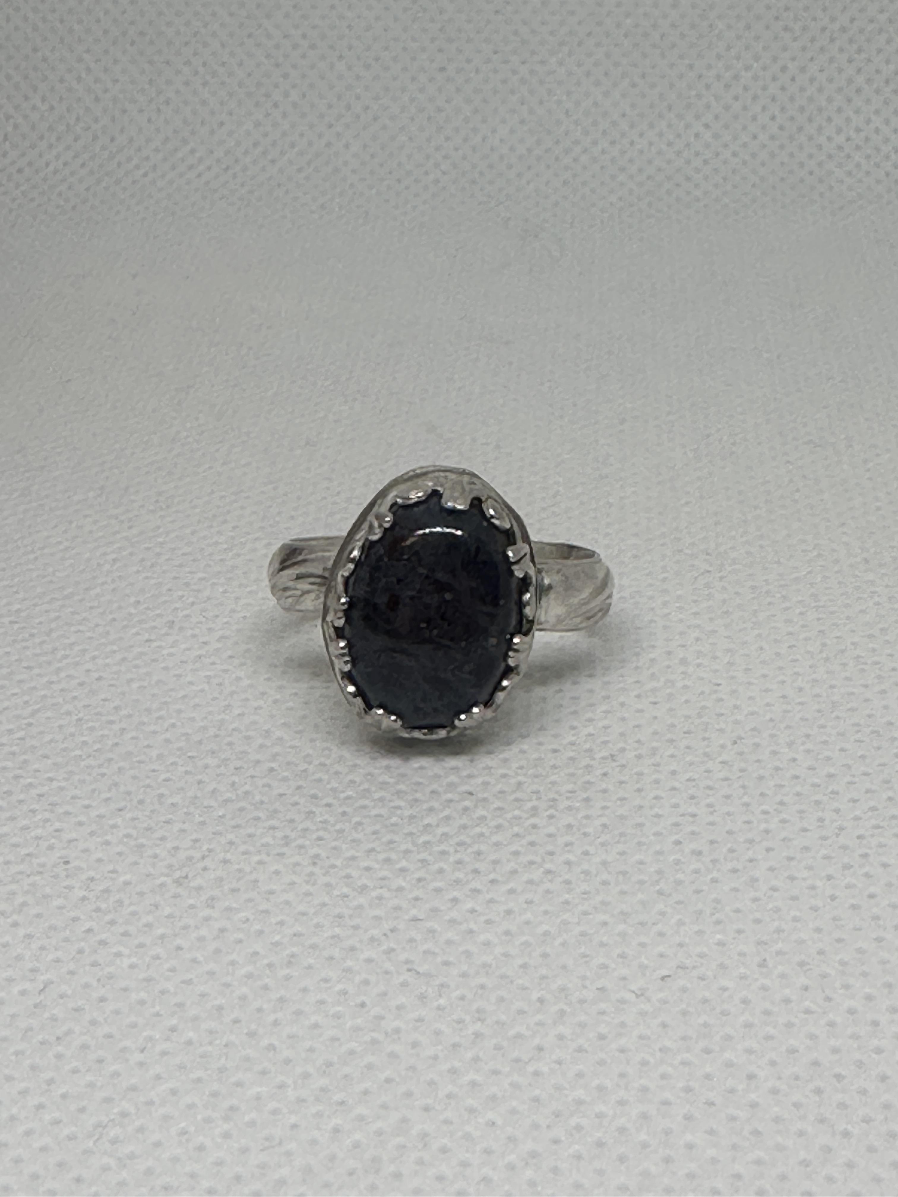 Iolite Oval Ring in Sterling Silver size 8 to assist with inner vision and clarity.