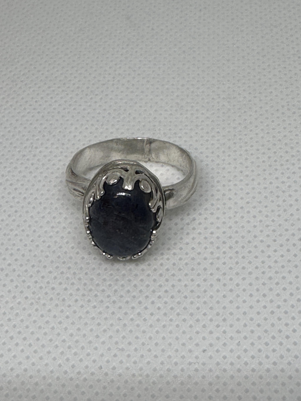 Iolite Oval Ring in Sterling Silver size 8 to assist with inner vision and clarity.