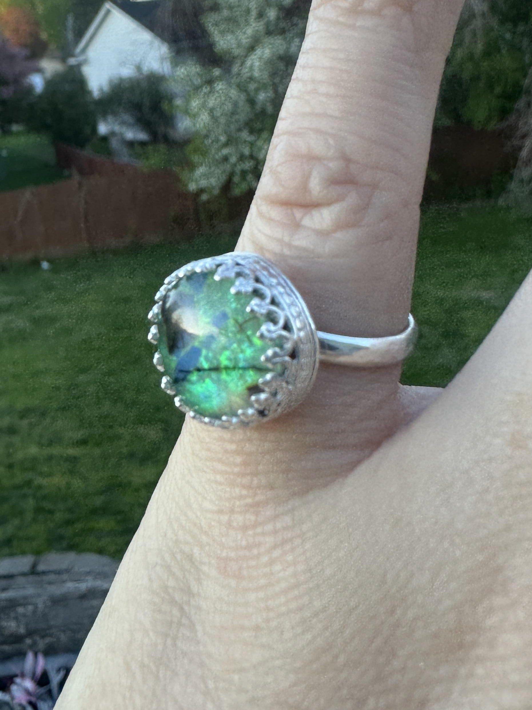 Sterling Silver Opal Doublet Ring | Size 7 | Studio Staples Collection