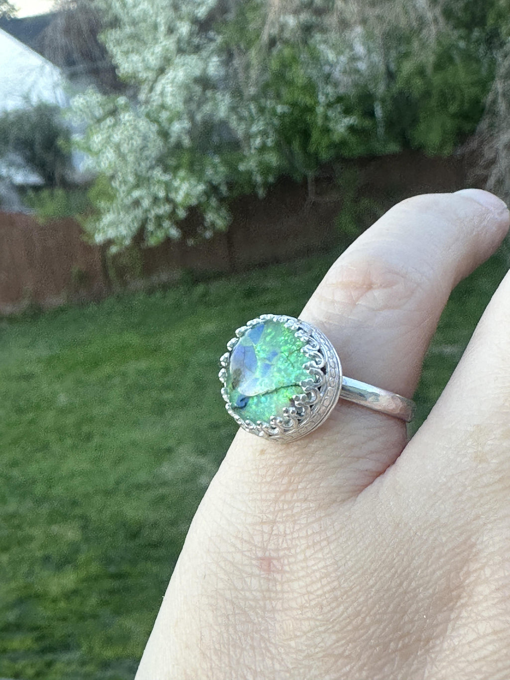 Sterling Silver Opal Doublet Ring | Size 7 | Studio Staples Collection