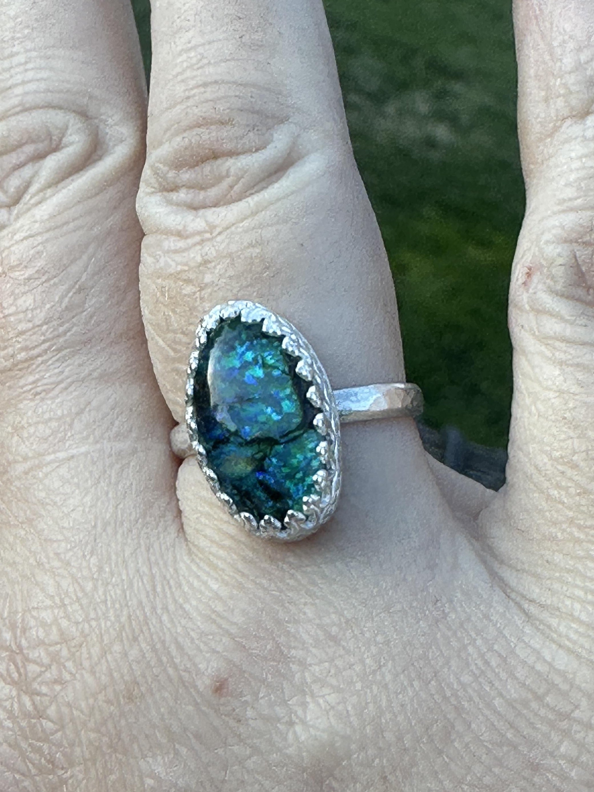 Sterling Silver Opal Doublet Ring | Size 8.5 | Studio Staples Collection