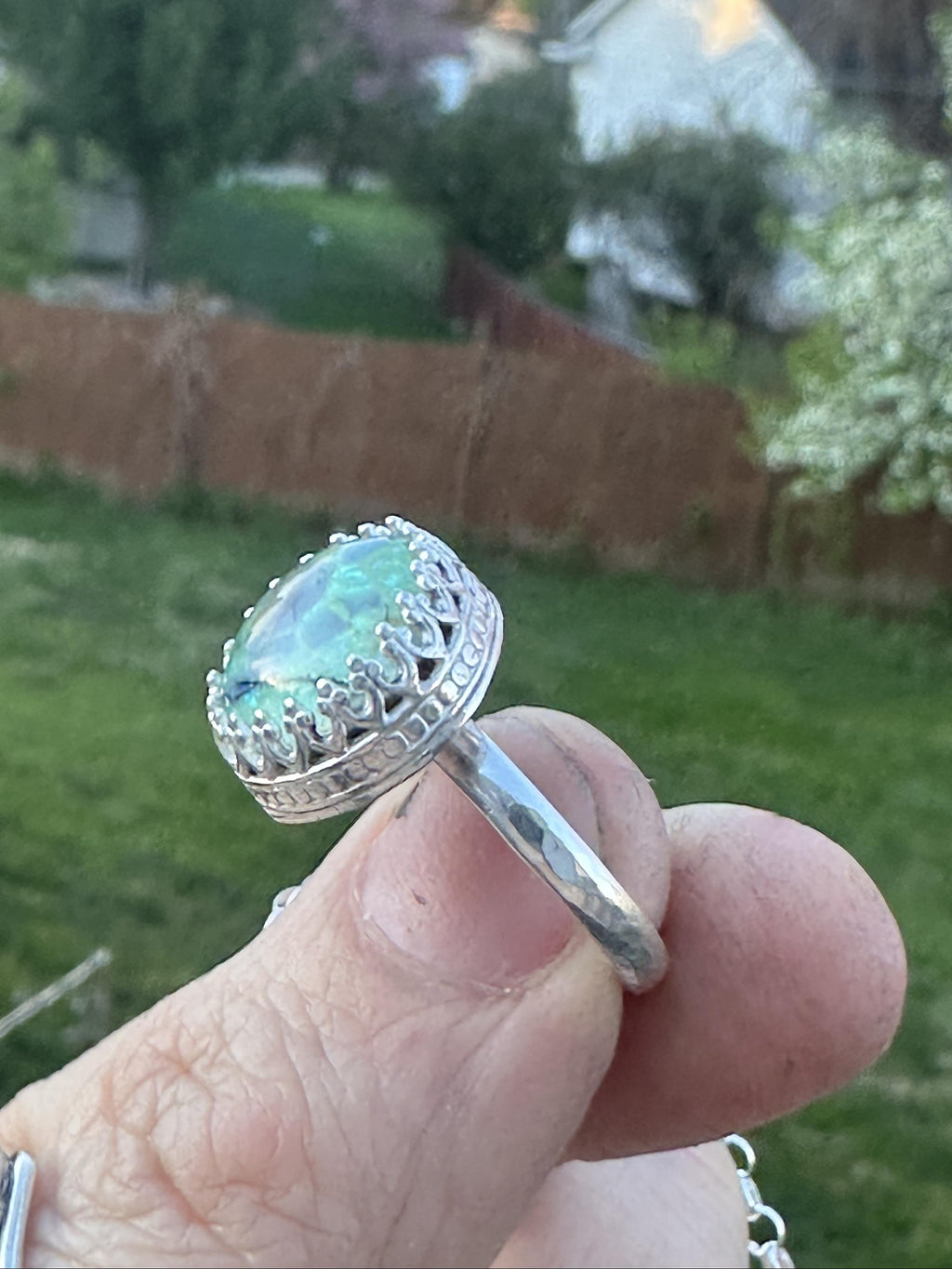 Sterling Silver Opal Doublet Ring | Size 7 | Studio Staples Collection