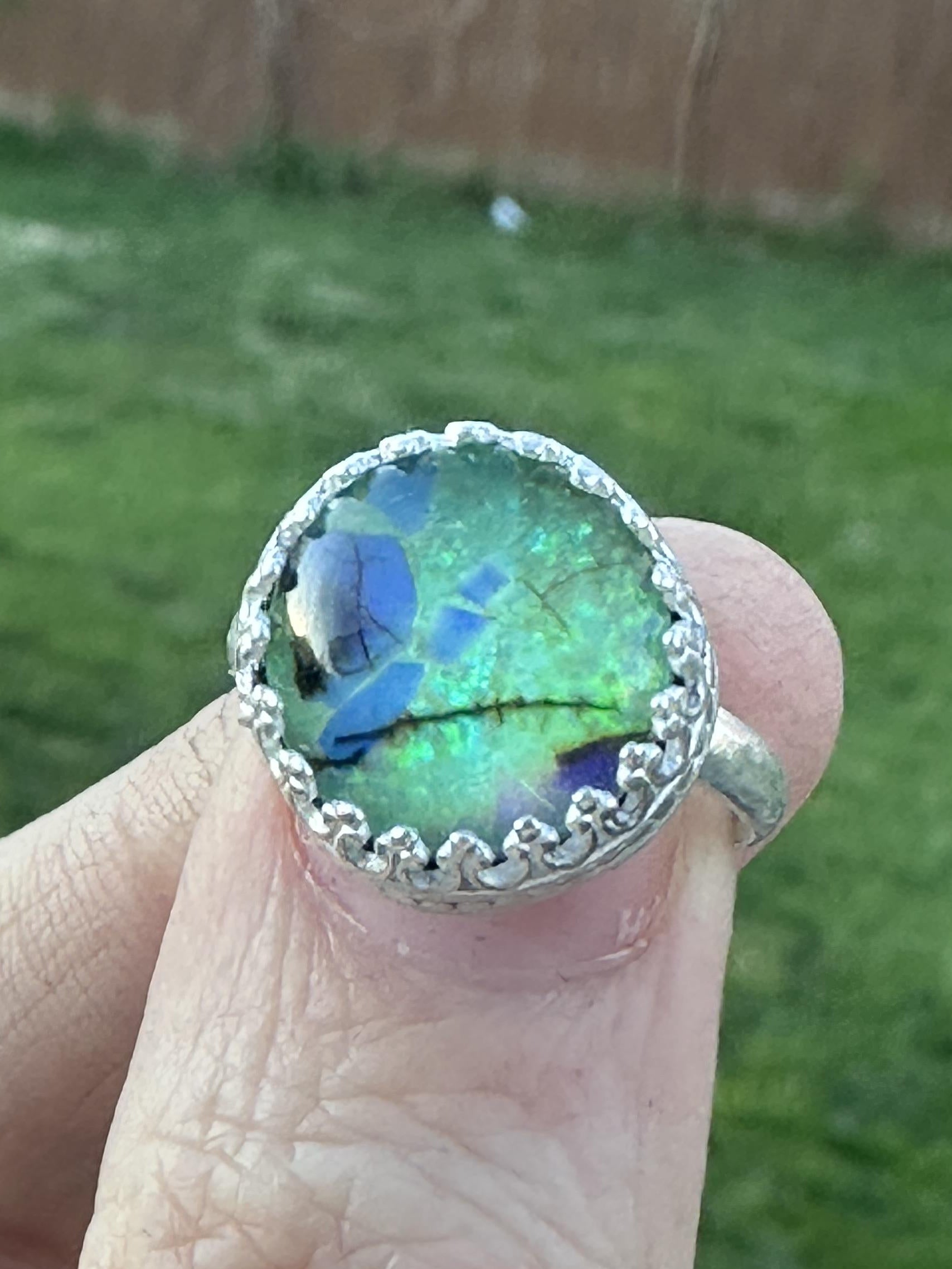 Sterling Silver Opal Doublet Ring | Size 7 | Studio Staples Collection